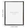 MIMOSA MOMENTS Enamel Metal Photo Frame (Silver & Black, 8x10'')
