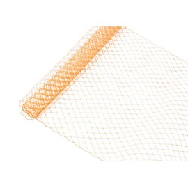 Russian Birdcage Veil Millinery Netting 10" Wide - Orange - Sold by The Yard