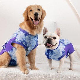 Knafe Recovery Suit for Dogs After Surgery – Breathable Dog Onesie Cone Alternative, Anti-Licking Surgical Suit for Spay Neuter Wounds, Comfortable E-Collar Replacement for Male & Female Dogs