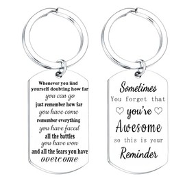 Nfyxcaz Inspirational Keyring For Women Men Sobriety Keyring Believe In Yourself Gifts You Are Awesome Gifts For Friends Graduation Gifts For Daughter Son