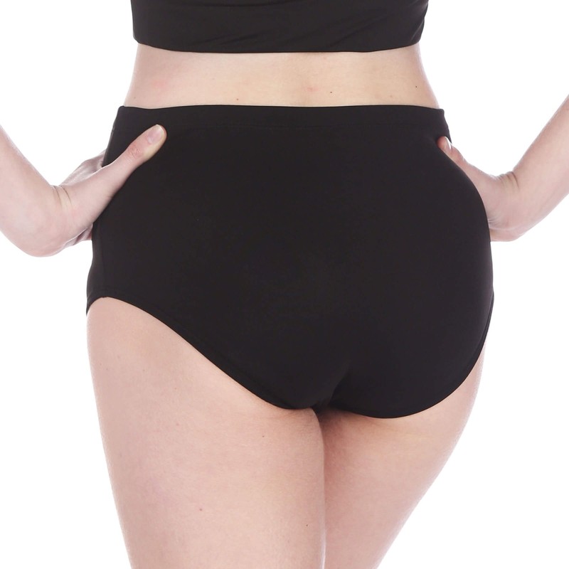Danzcue - Calzoncillos deportivos para mujer, Negro, S