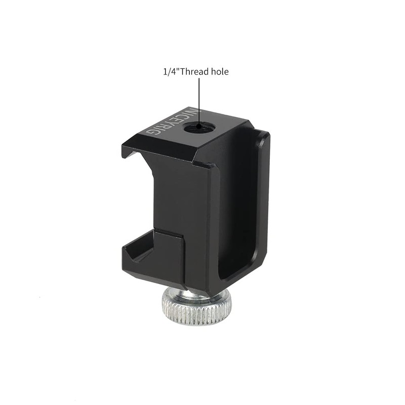 NICEYRIG Cold Shoe Mount Cold Shoe Adapter with NATO Rail