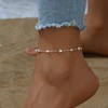 Andiyace Bohemian Star Anklet Pearl Ankle Bracelets Dainty Anklets Chain