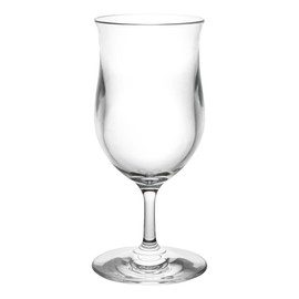 Restaurantware-Bev Tek 13 Ounce Pina Colada Glasses, 6 Heavy-Duty Poco Grande Glasses - Dishwashable, Shatterproof, Clear Polycarbonate Beverage Glasses, For All Kinds Of Beverages