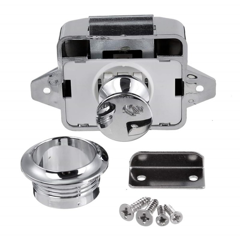 2 Pack Push Button Latches Locks Replacement Keyless Door Lock