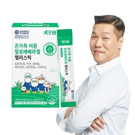 Yonsei Kids Ten Immune Family Aloe Vera Gel Jangmyeon Station Jelly Stick 20g x 14 Packs / 연세 키즈텐 이뮨 온가족 알로에 베라겔 장면역 젤리스틱 20g x 14포