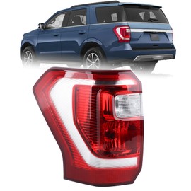 KAMDKI Left Driver Side Tail Light Fit for 2018 2019 2020 2021 Ford Expedition XL XLT Rear Lamp Assembly Halogen Type Brake Lamp With Blubs LH FO2800271 JL1Z13405G