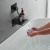 BWE Wall Mount Bathtub Faucet Matte Black Single Handle Bathtub