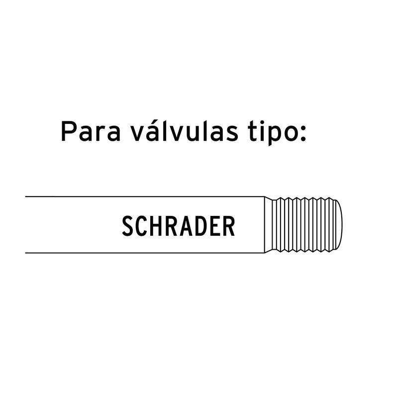 Truper INFCA, Inflador cabeza doble con calibrador de metal