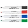 Q-Connect Drywipe Marker Pen Assorted (Pack of 10), black