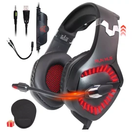 MS Audifonos Gamer Onikuma K18 Pro Con Microfono Luz Rgb Led