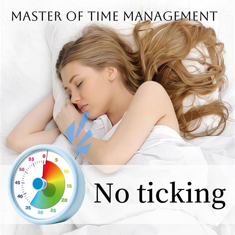 60 Minutes Visual Timer for Kitchen, Office, Classroom, Study, Countdown