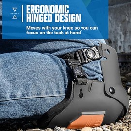 Sellstrom Ultra Flex Hybrid III KneePro - Rodilleras profesionales para hombres y mujeres con amortiguación de gel integrada y carcasa exterior...    