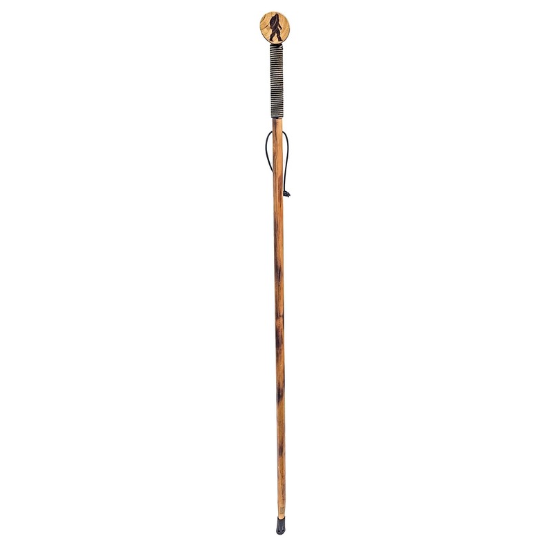 SE 55-Inch Bigfoot Stamped Hard Pine Hiking, Walking, Trekking Stick