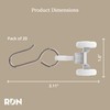 Room/Dividers/Now Curtain Track Hooks 20 Pack - Durable Ceiling Track