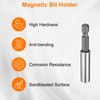sourcing map Magnetic Bit Holder 2.4" Length 1/4" Hex Shank
