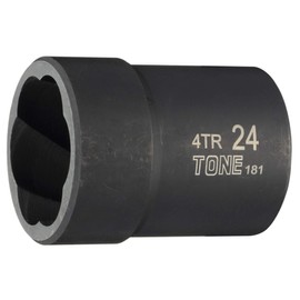 Tone 4TR-24 Tornado Socket, 1/2 inch (12.7 mm) Insertion Angle 0.9 inch (24 mm) Width of Both Sides