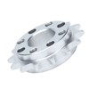 2Pcs Sprocket Gear Aluminum Anodic Oxidation Gears for Robots Machinery