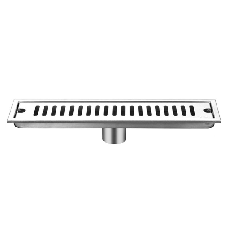 Shower Drain Long Stainless Steel Deodorant Removable Floor Drain for