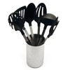 Empire Nylon Deluxe 7 Pc Kitchen Utensil Set w/Stainless Holder