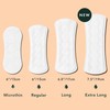 Rael Panty Liners for Women, Organic Cotton Cover - Daily