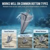 Hfuiqau 12PCS Pyramid Sinkers, Surf Fishing Weights Kit, 1oz Lead