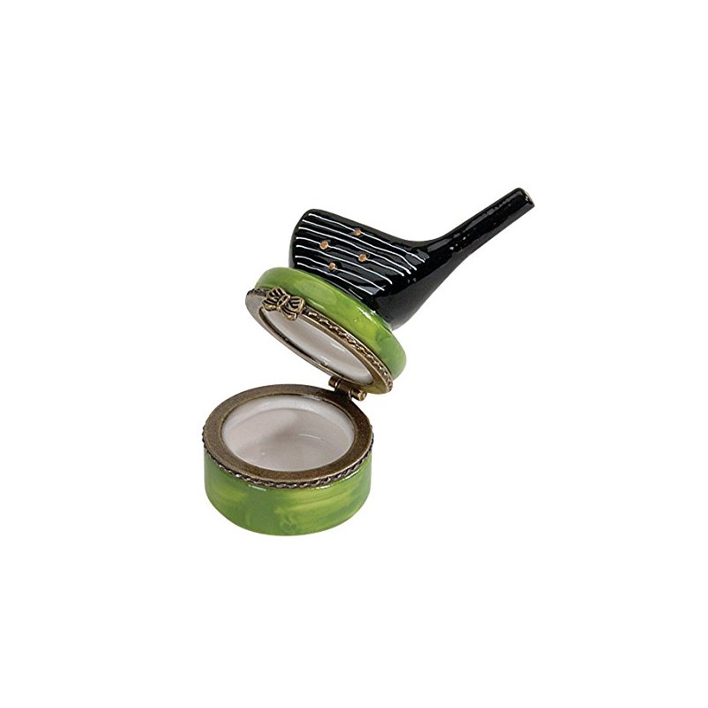 Navika PGA Driver Golf Club Limoge Porcelain Box, Green, 2-3"