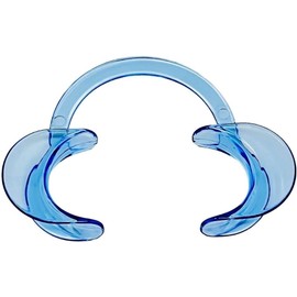 KW Kiara World Medium Blue Mouth Lip Opener Teeth Whitening Dental Oral Cheek Flexible Retractor C Shape/Mouthguard Challenge Game