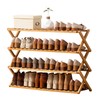 Choclaif Free Standing Shoe Racks for Closet, Shoe Shelf Bamboo