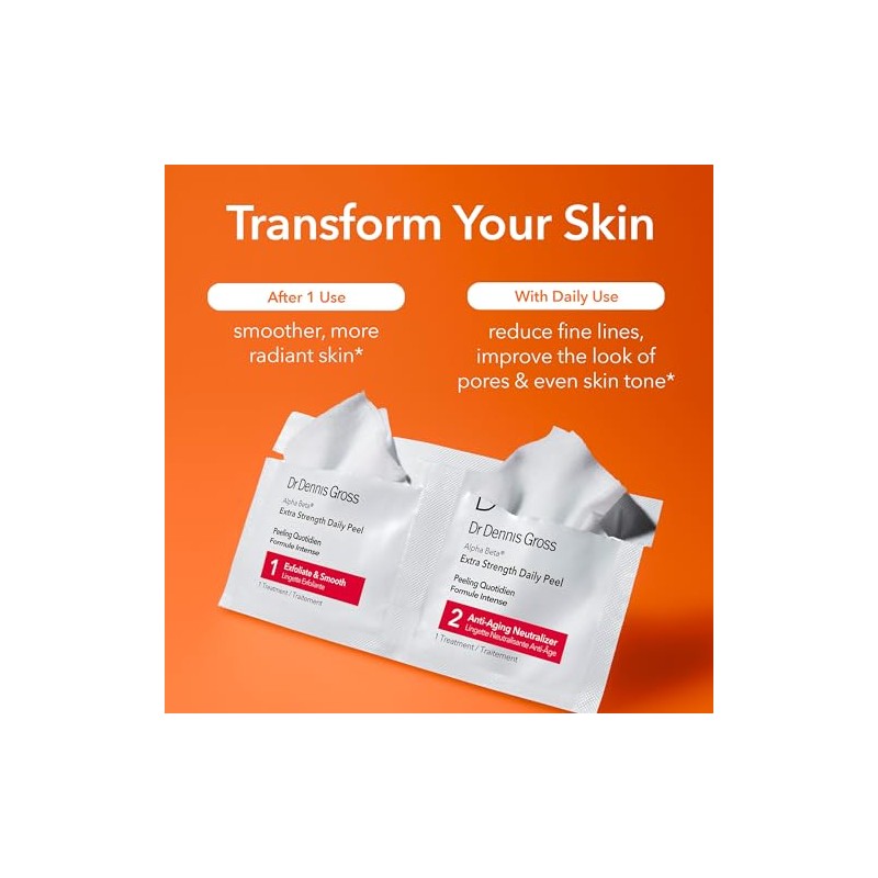Dr. Dennis Gross Alpha Beta Daily Face Peel, Extra Strength,
