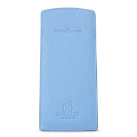 Harness Slim, Soft Leather Glasses Case (Blue)
