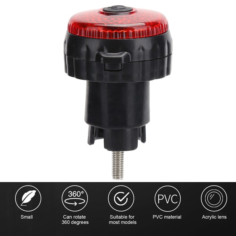 Bike Handlebar Plug Light with Rearview Mirror Bicycle Accessories Cycling