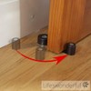 Chrome Door Stop - Swivel Type - Floor Mounted -