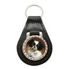 Giftshop UK Japanese Chin by Carl Reichert Leather Key Fob
