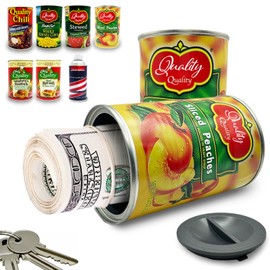 Fake Soup Can Diversion Safe - Keep Your Valuables Safe - like Jewelry, Cash, Money, Coins, Car Keys - Storage Home Security - Peach