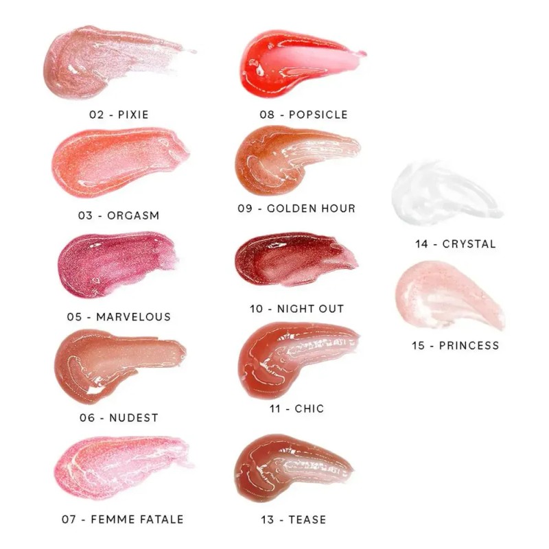 Italia Deluxe Thirsty Pout Pack 12 Unidades Brillo Labial