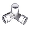 PVC- Adjustable joint fitting 1" 3-Way (Furniture Grade White)
