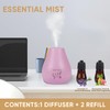 HAPPTWS Essential Oil Diffuser - Waterless Diffuser 3 Timer Settings