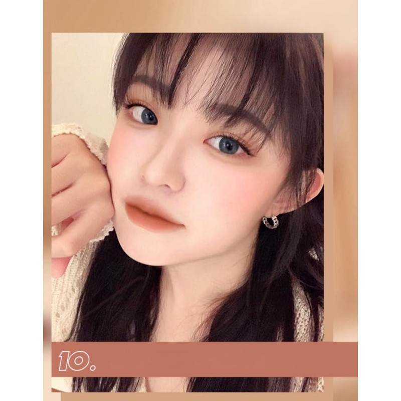 LIANGNISHI Lip Liner, Never Fade, Matte Nude, Pencil Edge, Waterproof,