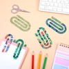Shimmeroo 12Pcs Sublimation Blanks Acrylic Paper Clips,4"x2" Acrylic Jumbo Paper