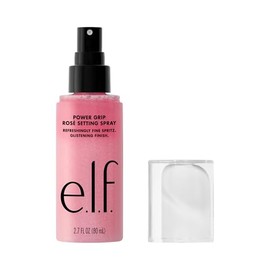 e.l.f. Power Grip Rosé Setting Spray, Grips Makeup for Lasting Wear & Glistening, Glowy Finish, Made with Niacinamide, Vegan & Cruelty-Free