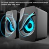 Computer Speaker USB Powered Wired Volume Control Mini Desktop Speaker