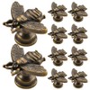 Angoily 10pcs Retro Cabinet Knobs Decorative Bee Drawer Pulls Wardrobe