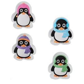 Pocket Warmers Reusable Set of 4 – Penguin – Hand Warmer for Travelling – Winter Hand Bags Warmer Gnome Santa Christmas Gift