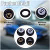 MEAJOO 4PCS Pool 8 Ball Style Tire Valve Stem Caps,