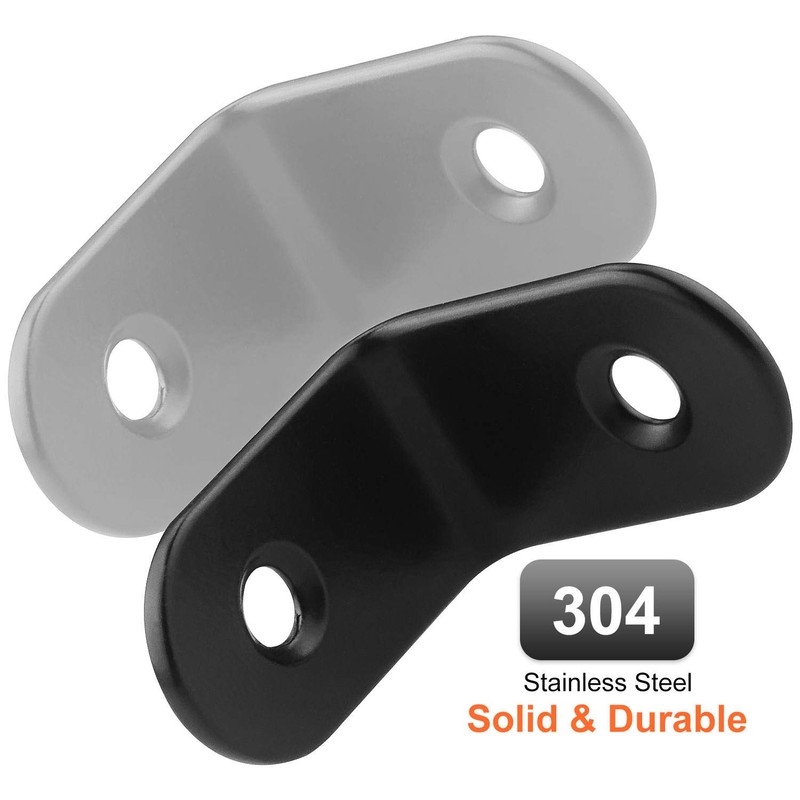 STARVAST 50 Pack Stainless Steel 90 Degree Angle L shape