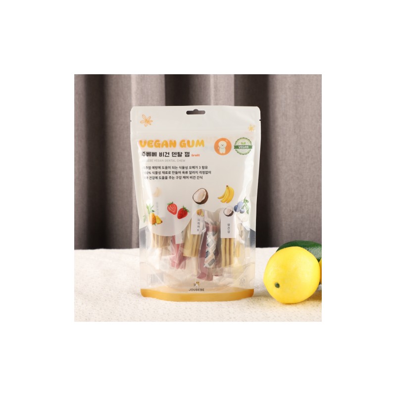 Jubebe Vegan Dental Chews Fruit 150g / 주베베 비건 덴탈