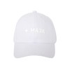 MAJA | Gorra Snapback Blanca con Logo, Ajustable
