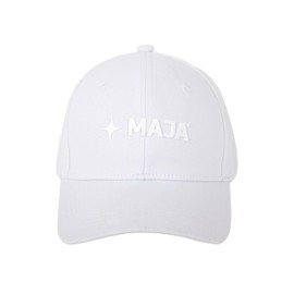 MAJA | Gorra Snapback Blanca con Logo, Ajustable