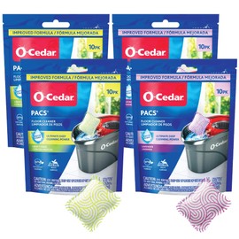 O-Cedar Floor Cleaning 40ct Pacs with Citrus Scent 10ct (2-Packs) and Lavender Scent 10ct (2-Packs)